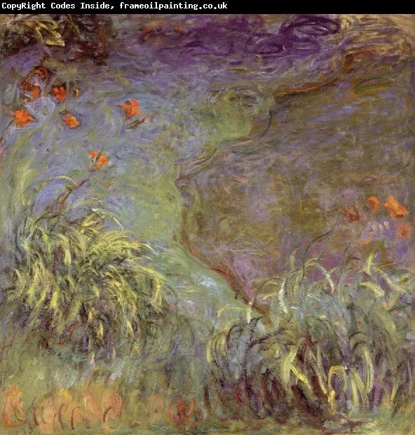 Claude Monet Day Lilies on the Bank
